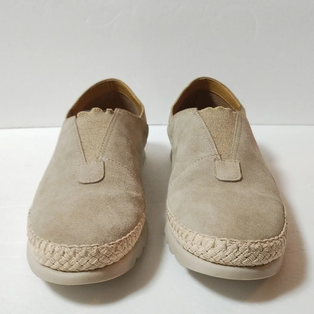 The Flexx Women's Tan Nomad Suede Leather Slip-on Shoes Sneakers Size 10